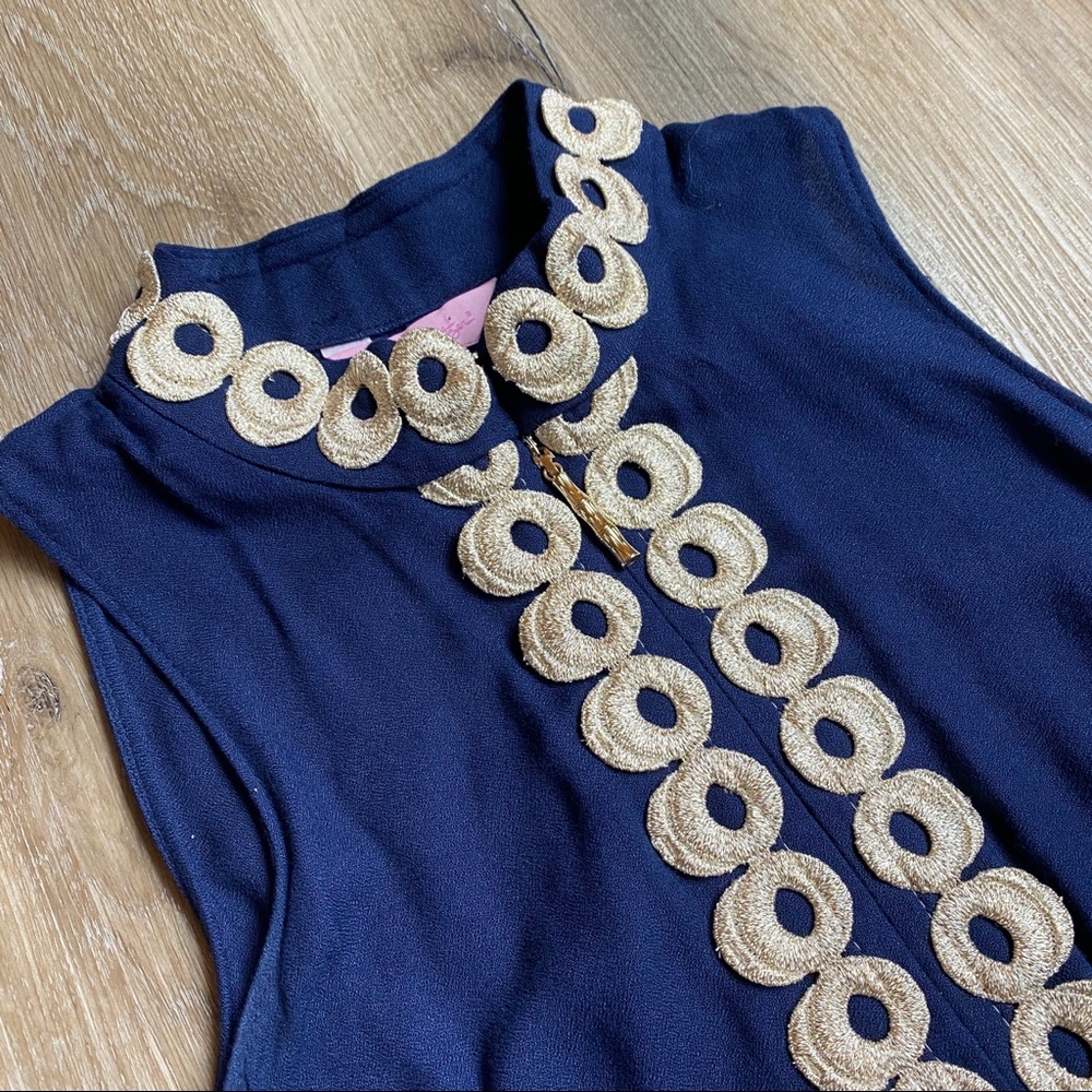 NWT Lilly Pulitzer Navy Blue Jane Shift Dress - Picture 5 of 10